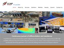 Tablet Screenshot of leap-networks.com